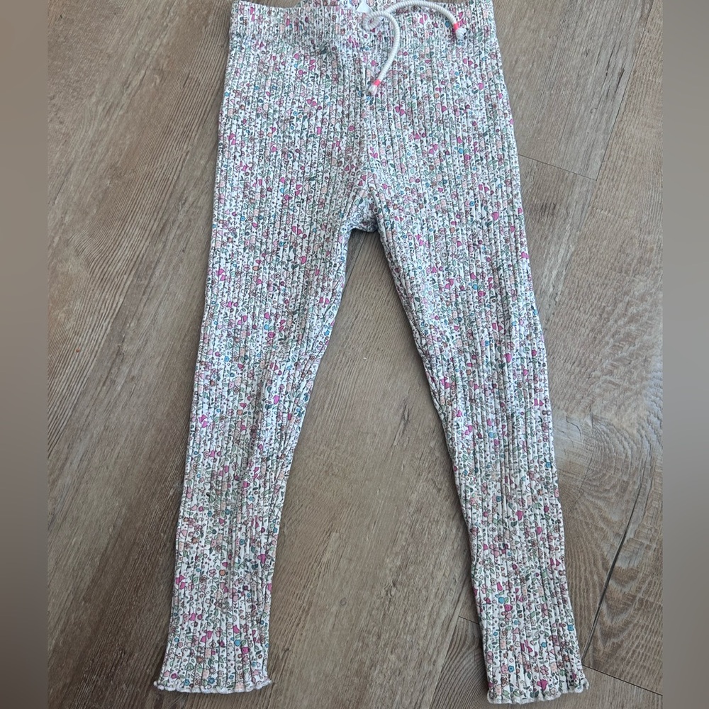 Zara Floral Knit Leggings